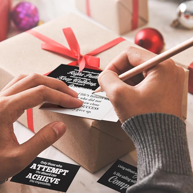 Jinei 300 Inspirational Affirmation Cards Positive Motivational Cards Small Mini Encouragement Quotes for Women Mother's Day Church(Famous Quotes)