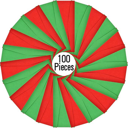 100 Pieces Number 10 Envelopes Gift Card Envelopes with 200 Pieces Christmas Kraft Snowflake Stickers Valentine's Day Stickers for Festive Letters Holiday Mail Gift Supplies (Classic Style)