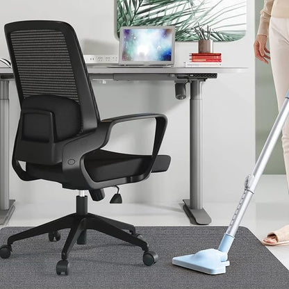 Sycoodeal Office Chair Mat for Hardwood Floor,Computer Gaming Chair Mat,Office Chair Mat for Tile Floor,Large Floor Protector Rug,Anti-Slip,Easy to Clean,Grey(48"x36")