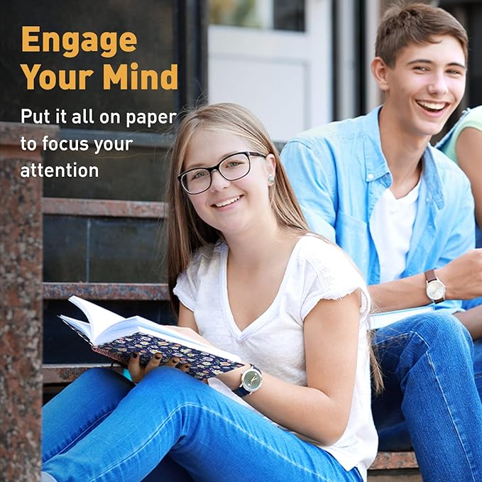 Sweetzer & Orange S&O Cute Spiral Notebooks - College Ruled Spiral Notebook with Pockets - Hardcover Notebook for Women - Cute Notebooks for School & Journal - 80 Double-Sided Pages, 6.25" x 8.25”