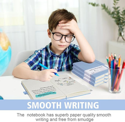 Lined Journal Notebook, 1 Pack (Sky Blue), 360 Pages, 9.8 inches x 6.9 inches - 100 gsm Thick Paper, Hardcover