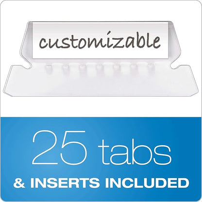 Pendaflex Hanging File Folders, Letter Size, Assorted Colors, 1/5-Cut Adjustable Tabs, 25 Per Box (81663)