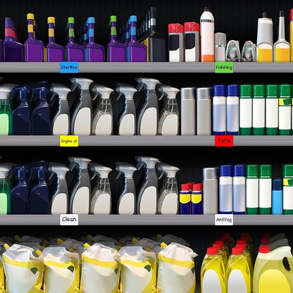 Dry Erase Magnetic Labels 5x3 Inch, 40 Pack, Reusable Magnetic Dry Erase Labels for Whiteboards，Locker, School, Classroom, Office, Home