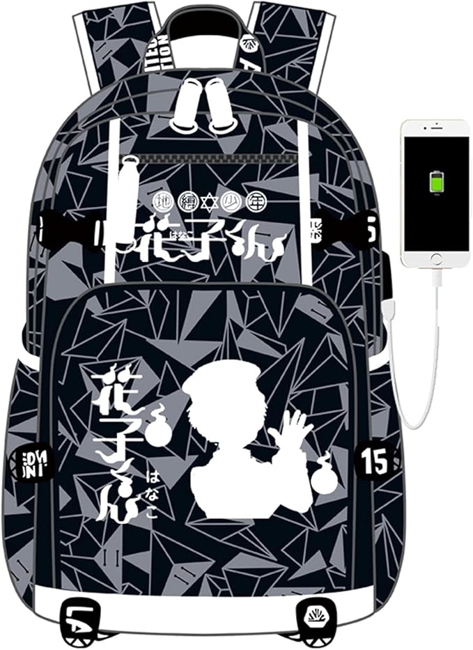 ISaikoy Anime Toilet Bound Hanako kun Backpack Satchel Bookbag Daypack School Bag Laptop Shoulder Bag Style18
