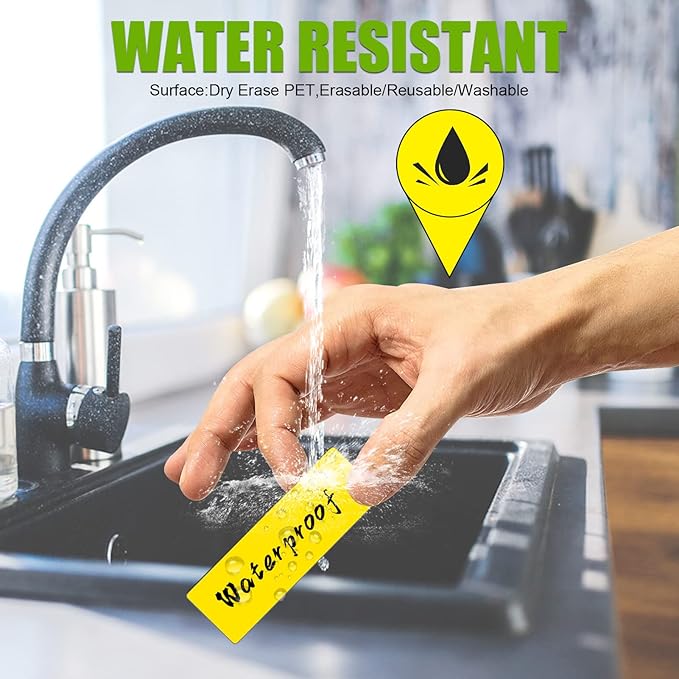 Magnetic Dry Erase Labels (1x3",Pack of 60),Name Tags Magnets Sticker,Durable for Classroom&Office&Cabinet&Whiteboard&Refrigerator&Education&Home&More (Green) Saint Patrick's Day Gift