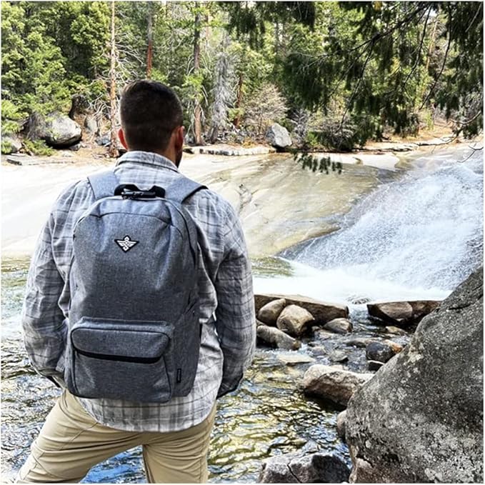 Legend Laptop Backpack with Anti Theft Combination Lock Weather Resistant (Gray)