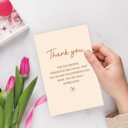 Thank You Card for Men Women, Thank You Card Gift for Friend Teacher, Appreciation Cards for Doctor Coworker Boss
