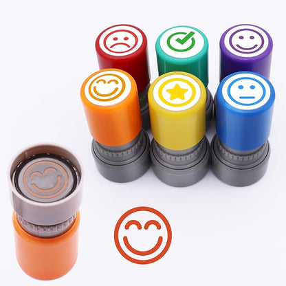 6-Piece Set of Rating Stamps-Teacher Stamps for Classroom Teacher Stamps for Grading Teacher Stamp Self Inking Stamp Teacher Gifts