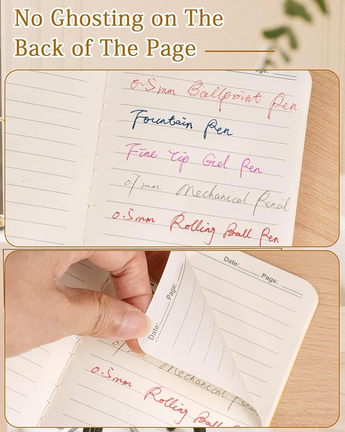 Gwybkq Small Lined Notepads Bulk 120 Pack Mini Journal Pocket Notebooks Set Colorful Cover Notebooks for Kids 3.5 x 5.5 Inches, 30 Sheets/60 Pages