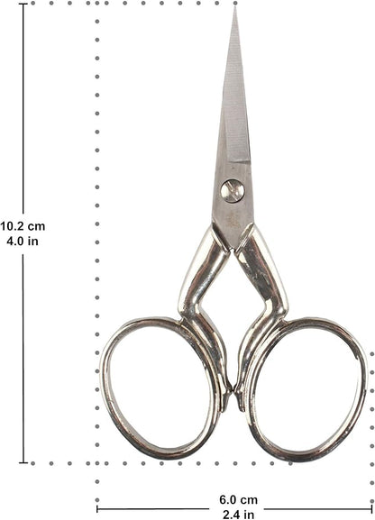 JubileeYarn Leg Shaped Cast Embroidery Craft Scissors - Silver - 1 Scissor