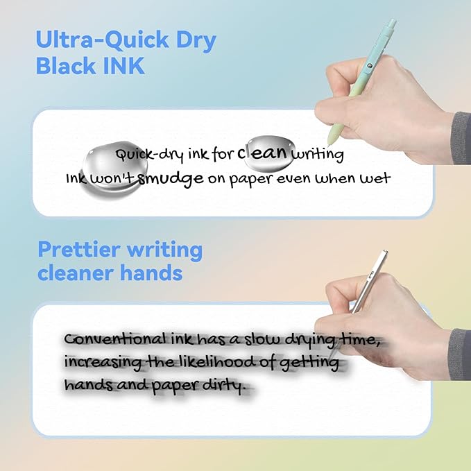 Gel Pens, 5 Pcs Retractable Gel Ink Pens, 0.7mm Fine Point Smooth Writing Pens,High-End Series for Journaling Note Taking, School Office Supplies for Women Men Student(Gradient Morandi)