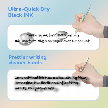 Gel Pens, 5 Pcs Retractable Gel Ink Pens, 0.7mm Fine Point Smooth Writing Pens,High-End Series for Journaling Note Taking, School Office Supplies for Women Men Student(Gradient Morandi)