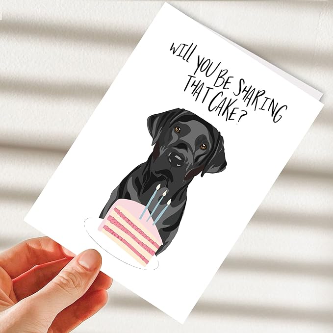 Hqulpr-1pc Funny Dog Birthday Card, Funny Birthday Cards For Dog Lovers, Birthday Card From Dog,Funny Birthday Cards For Men, Women, Husband, Son, Dad, Mom, Him, Best Friend, Brother