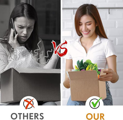 Nuanchu 20 Pieces Double Insulated Mailing Boxes with Aluminum Foil Insulated Bag Liner Cooler Small Mailing Box for Mailing Frozen Food Cold Mailing Boxes for Mailing Packing Moving, 9" x 5" x 6"