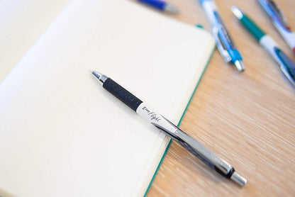 Zebra Pen Z-Grip Flight Retractable Ballpoint Pen, Bold Point, 1.2mm, Assorted Color Ink, 10-Pack (21901)