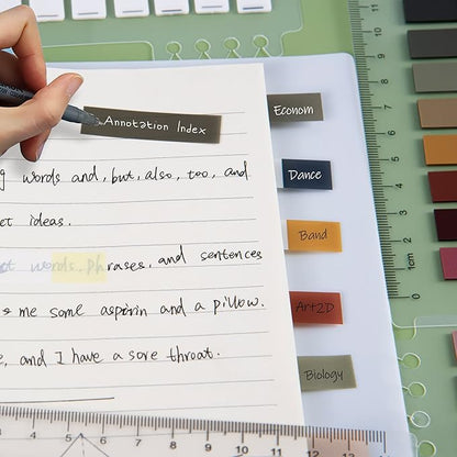 Golcellia Sticky Tabs,Sticky Note Tabs,Book Tabs,Index Tabs, Page Tabs, Page Markers,60 Colors, 7 Designs,Annotation Tabs,Book Annotation Supplies