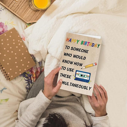 Funny Birthday Card for Men Women, Unique Birthday Gifts Cards for Old Man Woman, Bday Ideas for Dad, Mom,Grandma,Grandpa