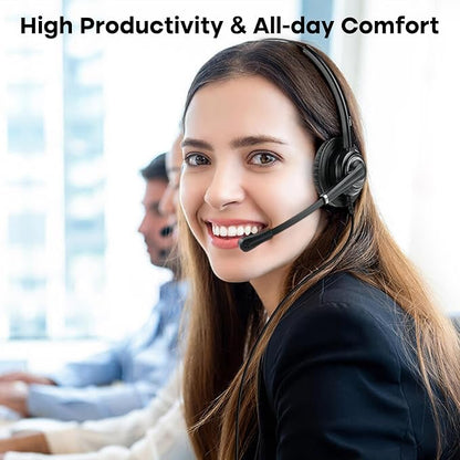 MKJ Cisco Headset for Office Phones Corded RJ9 Telephone Headset with Microphone Noise Cancelling for Cisco CP-7841 7861 7941G 7942G 7945G 7960G 7962G 7965G 7975G 8811 8845 8851 8861 8865 9951 9971