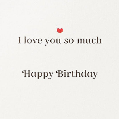 Papyrus Birthday Card for Husband (I Love You So Much)