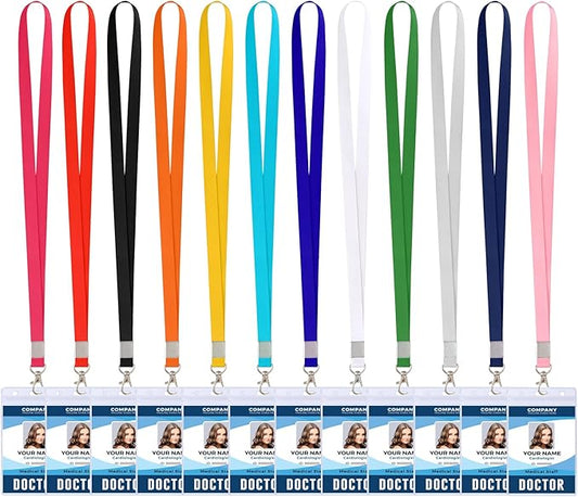 12PCS Cruise Lanyard for Ship Cards, Lanyards for Cruise Ship Cards,ID Badge Holder with Lanyard, ID Badge Holder for Royal Caribbean, Carnival