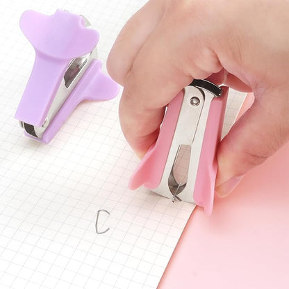 ZZTX 3 PCS Staple Remover Staple Puller Removal Tool for School Office Home 3 Pack (Pink, Blue, Purple)