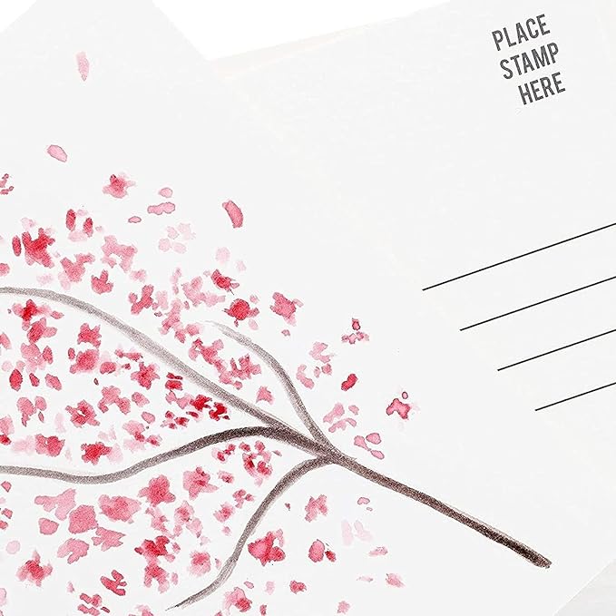 Paper Junkie 50 Pack Watercolor Postcards Blank, Bulk 4x6 Inch Cards to Paint, for Art, DIY (White, 300gsm Cardstock)