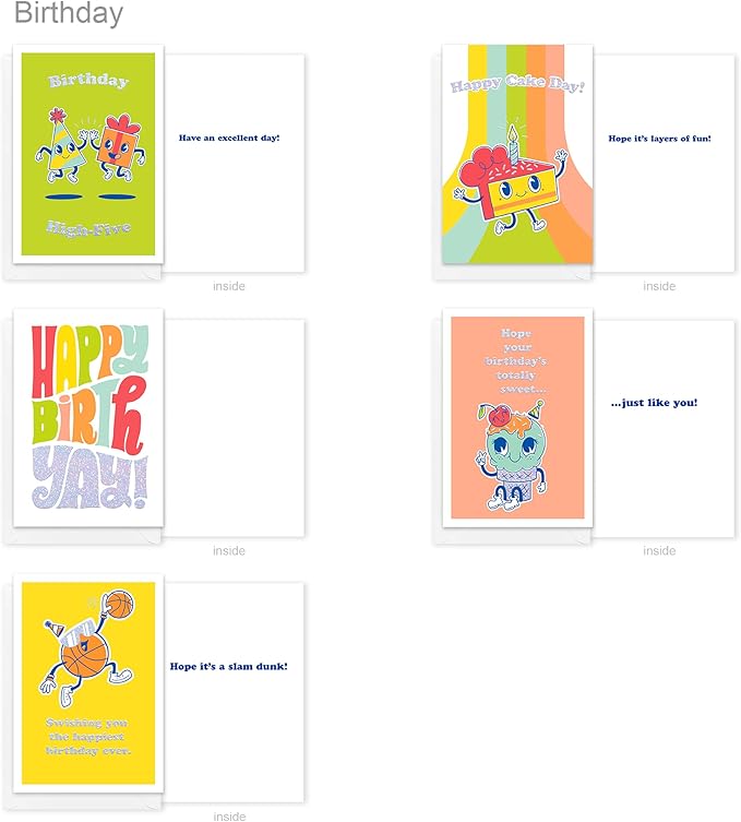 American Greetings 10-Count Kids Birthday Card Bundle with Envelopes