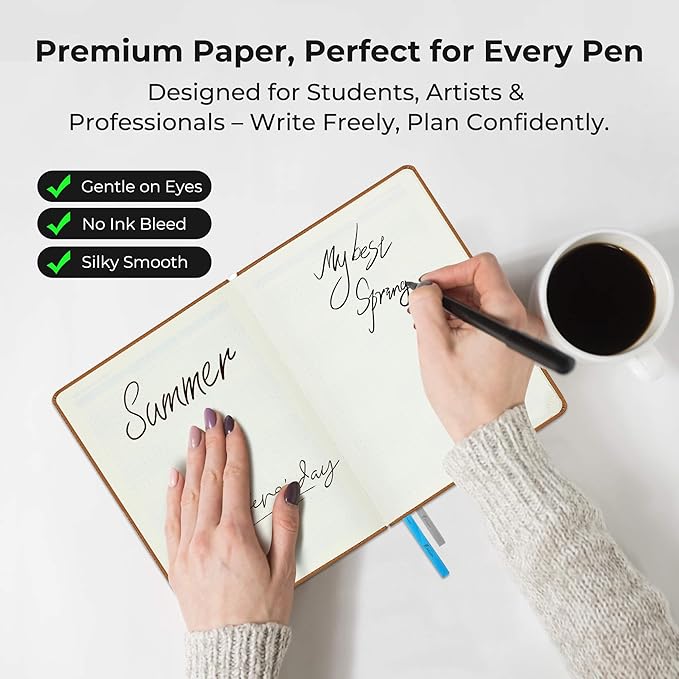 Weekly Monthly 2026 Planner (Jan.26-Dec.26),6.5"x3.75",12 Months Agenda Plan with Month Tabs & Pocket,Expenses/Note Pages, Appointment Book Calendar with Hardcover Vegan Leather Cover,Brown