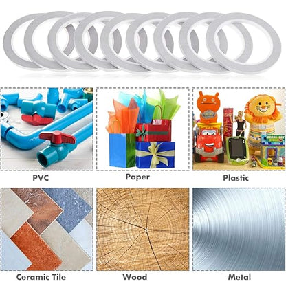 cridoz Double Sided Adhesive Tape, 9 Rolls Double-Side Craft Tape for Card Making, Scrapbooking, DIY Crafts and Office School Stationery Supplies (1/4 Inch, 25 Yards Per Rool)