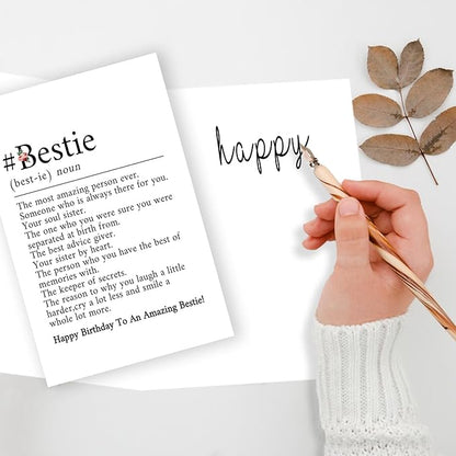 Funny Birthday Card for Women Sister, Happy Bday Gifts for Bestie, Bestie Birthday Card, Friendship Birthday Card, Best Friend Birthday Card