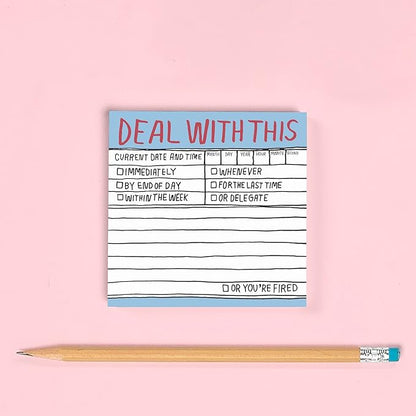 Knock Knock Deal with This Hand-Lettered Sticky Notes (Pack of 2)