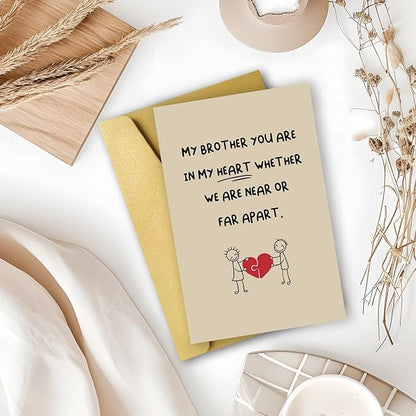 Brother Birthday Card, Brother Miss card, Birthday Card For Brother, Gift For Brother Card, Christmas Gifts For Brother