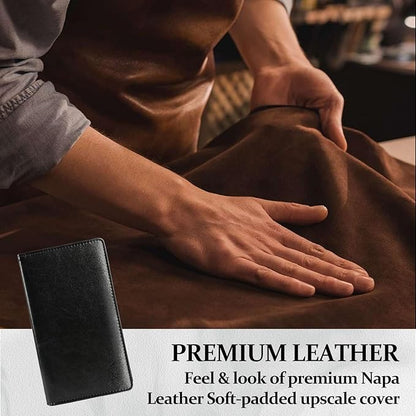 300 Card Capacity Leather Business Card Book Holder Organizer, Card Binder Professional PU Name Card Credit Cards Booklet (Multiple Colors Optional)