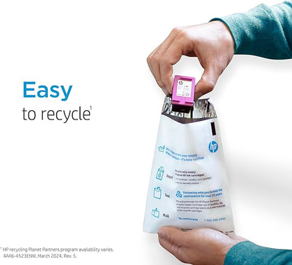 HP 910XL Cyan High-yield Ink Cartridge | Works with HP OfficeJet 8010, 8020 Series, HP OfficeJet Pro 8020, 8030 Series | Eligible for Instant Ink | 3YL62AN