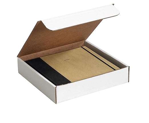 BOX USA BML13133 13"L x 13"W x 3"H, White (Pack of 50)