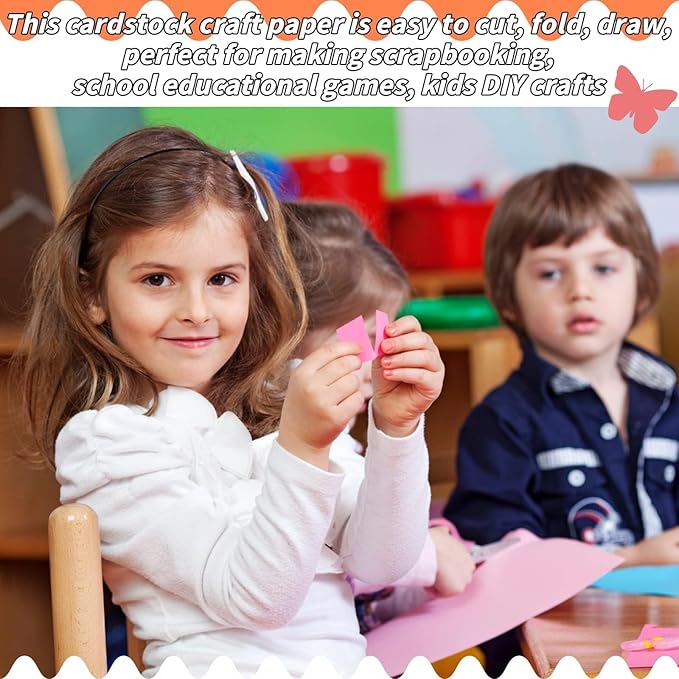 Colored Cardstock Bulk 300 sheets, 8.5” x 11” Cardstock Paper 30 Assorted Colors Construction Paper,180 GSM Card Stock Scrapbooking Supplies for Diy Crafts Cricut Card Making