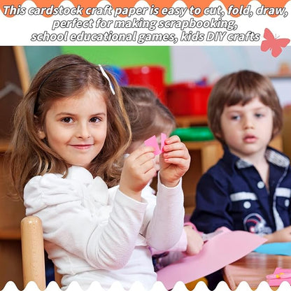 Colored Cardstock Bulk 300 sheets, 8.5” x 11” Cardstock Paper 30 Assorted Colors Construction Paper,180 GSM Card Stock Scrapbooking Supplies for Diy Crafts Cricut Card Making