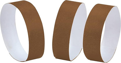 100 Pcs Wristbands, 1-100 Consecutive Numbers Waterproof Tearproof and Printable Wrist Straps Admission Bracelets Tickets (Brown)