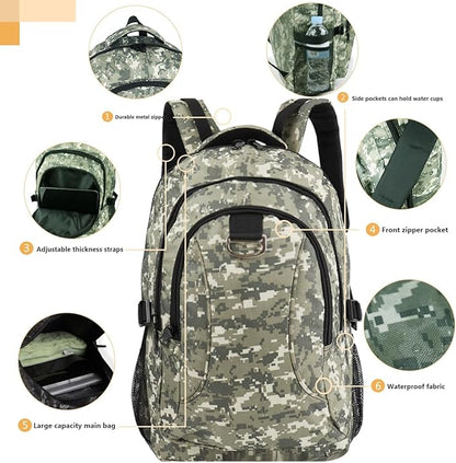 Khaki Travel Backpack,Travel Laptop Backpack,Backpack Airline Approved Business Work Bag for Man Women