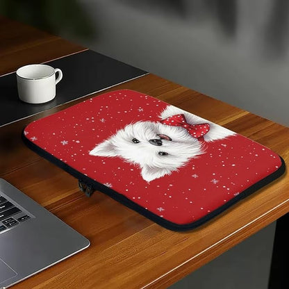 Christmas Laptop Sleeve for Women Lap Top Case Portable Lightweight Computer Sleeve 12 inch Laptop Pouch Slim Laptop Protector with Versatile Uses Tablet Bag
