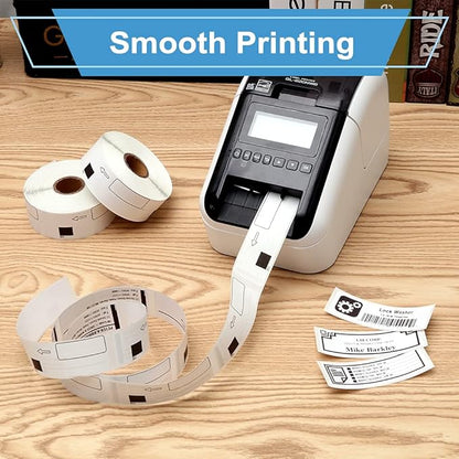 COLORWING 12 Rolls Replace Brother QL-800 Address Label DK-1201 (1.1" x 3.5") for QL-810W QL-710W Label Printer, Die-Cut 29mm x 90mm DK Label, Barcode & All Purpose Label, 1 Frame