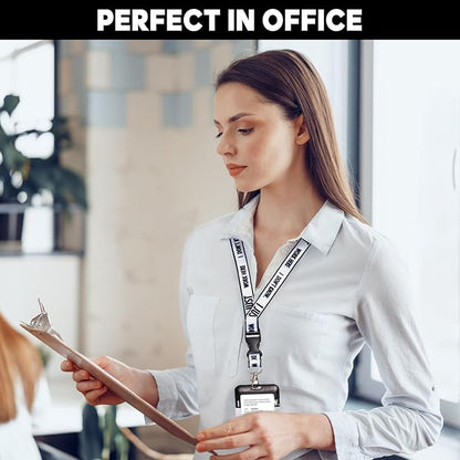 Lanyards for ID Badges Cute Id Badge Holder with Lanyard Retractable Badge Reel Clip Funny Name Tags Keychain for Teacher Doctor Student Women Men Nurse Accessories for Work