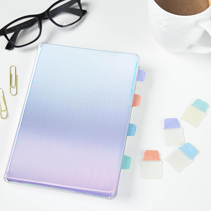 Avery Mini Ultra Tabs, 1" x 1.5", Pastel Sparkle Shimmer Designs, 32 Repositionable Page Tabs (74149)