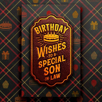 Prime Greetings Son In Law Birthday Card, Made in America, Eco-Friendly, Thick Card Stock with Premium Envelope 5in x 7.75in, Packaged in Protective Mailer