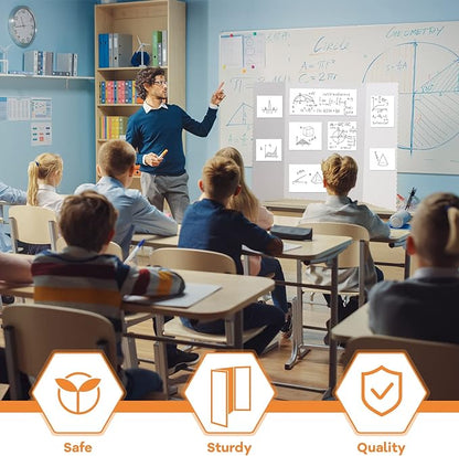 12 Pieces Tri Fold Poster Boards Bulk, Lightweight Science Display Boards, Trifold Presentation Display Board for Science Fair Project(36 x 48 Inch,White)