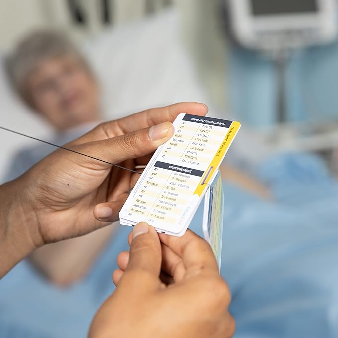 Badge Guru 2.0 by Tribe RN Nurse Badge Cards - 49 Nursing Badge Reference Cards - Cheat Sheet Flash Cards for Med School and Nursing School Students