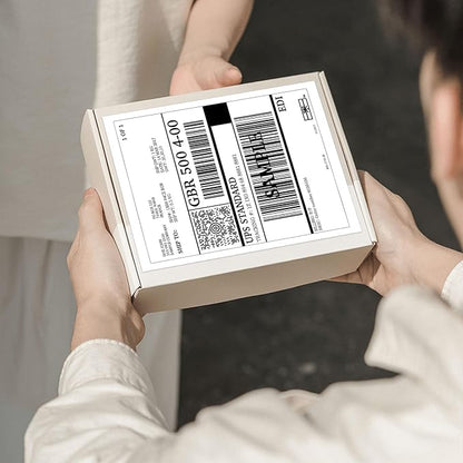 100 Labels 8.5"x11" Full Sheet Shipping Labels for Laser & Inkjet Printers, 8 1/2x11 Matte White 1 Per Sheet Full Page Mailing Label Sheets for Copier Printer, Full Size Labels