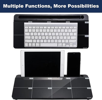 TSJ OFFICE Desktop Whiteboard Dry-Erase-Board - Computer Keyboard Stand White Board Surface Pad with Drawer, Desk Organizers with Accessories for Office, Home, School Supplies
