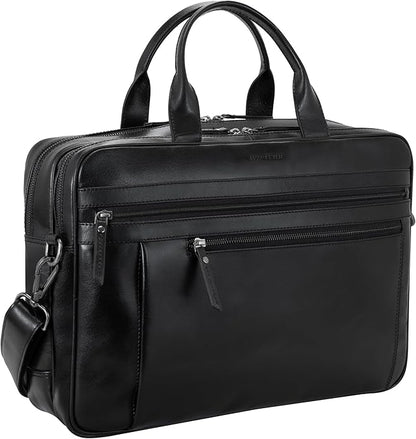 Marc Peter Laptop Bag Los Angeles I Leather Shoulder bag for 15.6 inch Laptop I Briefcase for men and women