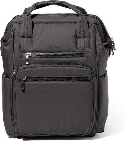 Baggallini Chelsea Laptop Backpack, Black Puff